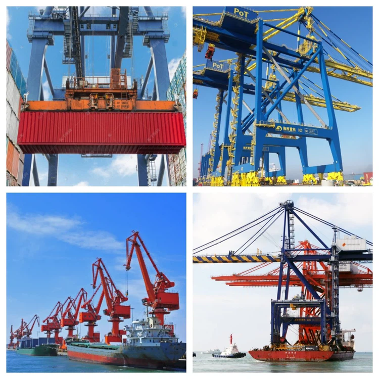 Port container crane rails Port container crane rails